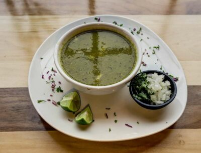 Mexican Green Pozole Soup - Casa Corazon Restaurant Phoenix AZ